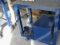 blue aluminum work cart 29x19