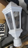 Beacon Traditional white LED post lamp 22”x10” fits 3