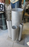 welding rod holder with assorted tig welding rods made from mixed diameter aluminum tubing