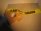 new roll of  CAUTION safety barrier tape 1000'