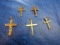 gold plated silver cross pendants