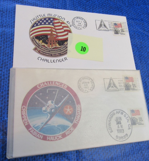 pair Challenger first day issue 1983 and 1984