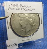 1922 silver Peace Dollar