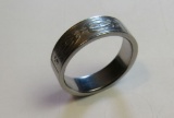 polished stainless steel mens band size 15