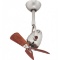 Atlas Diane brushed nickle 14” ceiling  fan with wood blades