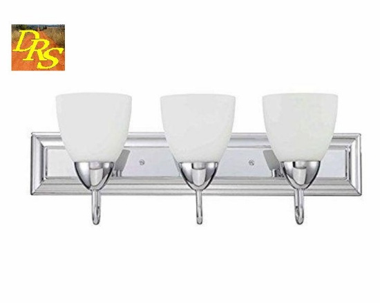 Sunset lighting 3 light vanity f3623-15 polished chrome