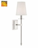 Savoy House 9-302-1-109 wall sconce with antique white shade