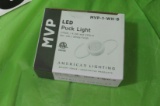 LED puck light by MVP mod MVP-1-wh-b white finish 3 w