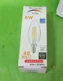 Box of 10 Elco lighting  6w LED chandelier bulbs E12 (small) base