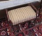 spindle leg foot stool  24