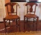 dining chair walnut finish