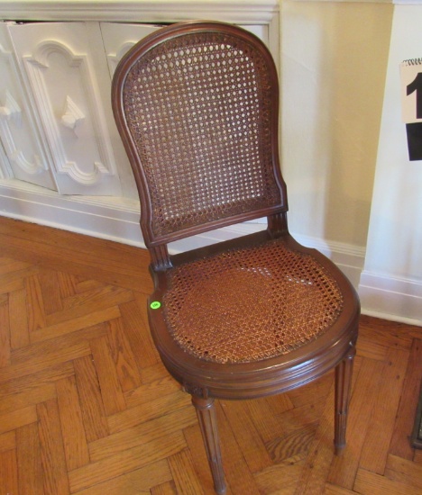 caned seat and back dining chair