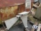 aluminum machine operator chair on aluminum arm