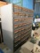 56 drawer steel small parts cabinet with fasteners, pins, small hardware supplies