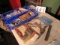 mixed tools, fasteners, soldering gun