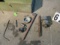 mixed machine tools in metal box