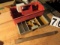 plastic tool tote with bottom drawer for small parts, heavy duty chisel 1 1/4