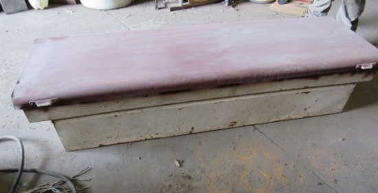 steel tool box for full size pickup truck (some rust through spots)