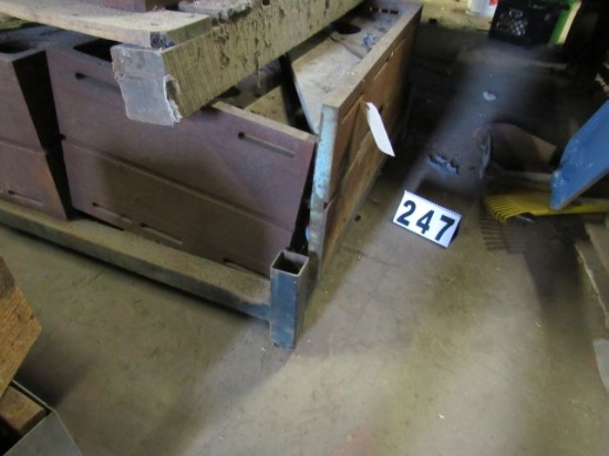 40" x 24" slotted cast iron machine angle plates