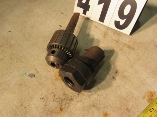 3/4" taper drill chuck and machine collar
