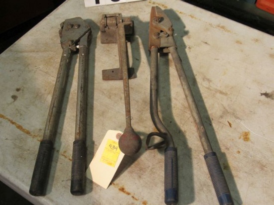 3/4" strapping kit  - ratchet tensioner, 3/4" crimper, strap shears