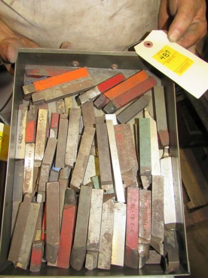 1/2" and 1/2" x 3/4" braised carbide and high speed turning tools some are new