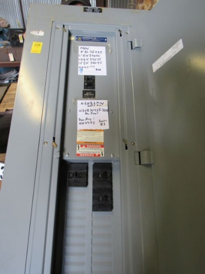 225 amp 3ph breaker box with 225 amp breaker, also smaller breakers - 45amp, 50am and 25amp  20"w x