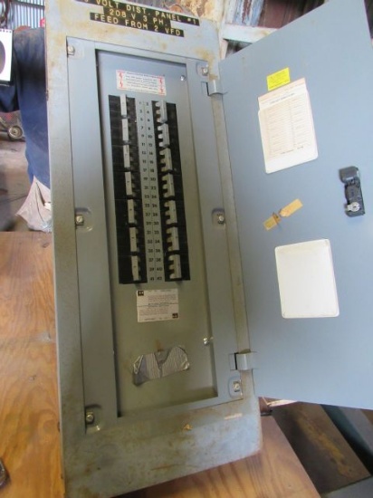 200amp distribution panel 208v 3ph 15"w x 38"