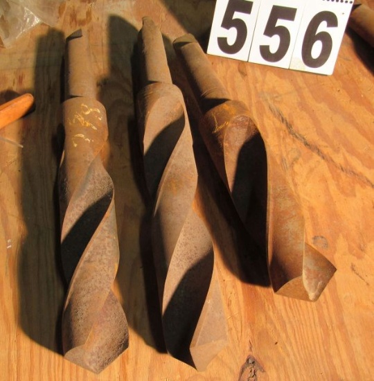 industrial drill bits 2 5/8", 2 11/16", 2 55/64"  (good condition)