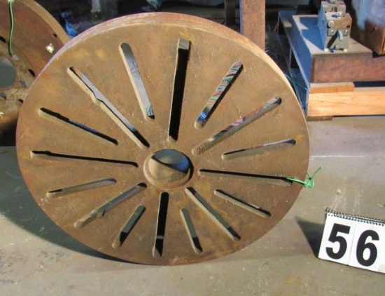 slotted face plate 20 3/4" dia with 2 15/16 center hole