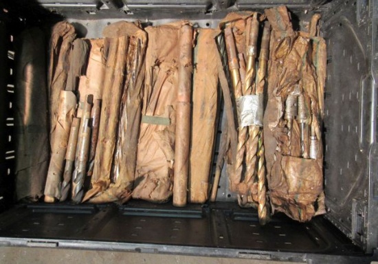 new old stock drill bits 10 to 13" long  3/8" to 1/2" dia