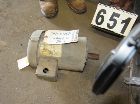 1hp 3 ph 1150 rpm electric motor