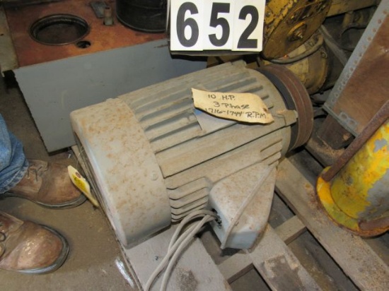 10hp 3 ph 1716-1744 rpm electric motor