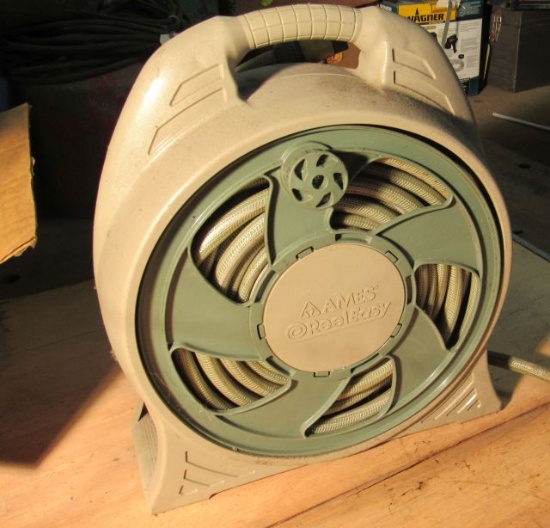 Ames retractable garden hose reel with 50' hose