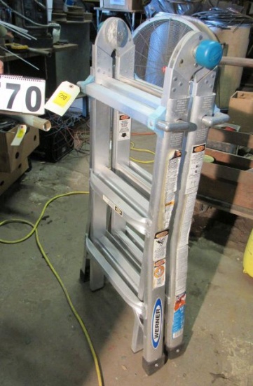 Werner folding combo step and straight ladder goes out up to 14'