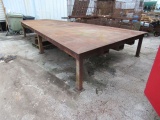 welding table trapezoid shape 17' long x 114