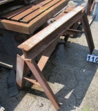 pair steel saw horses 46