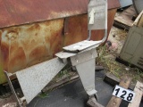 aluminum machine operator chair on aluminum arm
