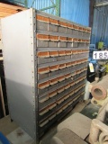 56 drawer steel small parts cabinet with fasteners, pins, small hardware supplies