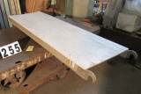6' aluminum frame scaffolding plate with wood inserts