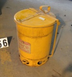 oily dirty rag storage cans