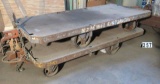 flat bed airline luggage carts 3' w x 7' l