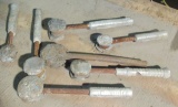 assorted lead hammers