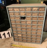 small parts bins with small screws and other hardware