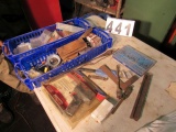 mixed tools, fasteners, soldering gun