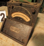 Vintage Westen Model 45 volt meter in original wood box