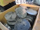 group of 200 plastic circle pads approx. 1