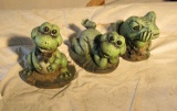 concrete frog lawn ornaments