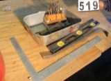 assorted drill bits and mixed tools
