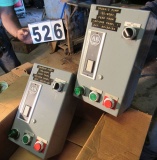 Allen Bradley 3 ph eclectic motor starter switches in enclosures